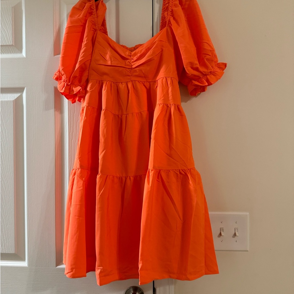 Endless Rose Orange Mini Dress